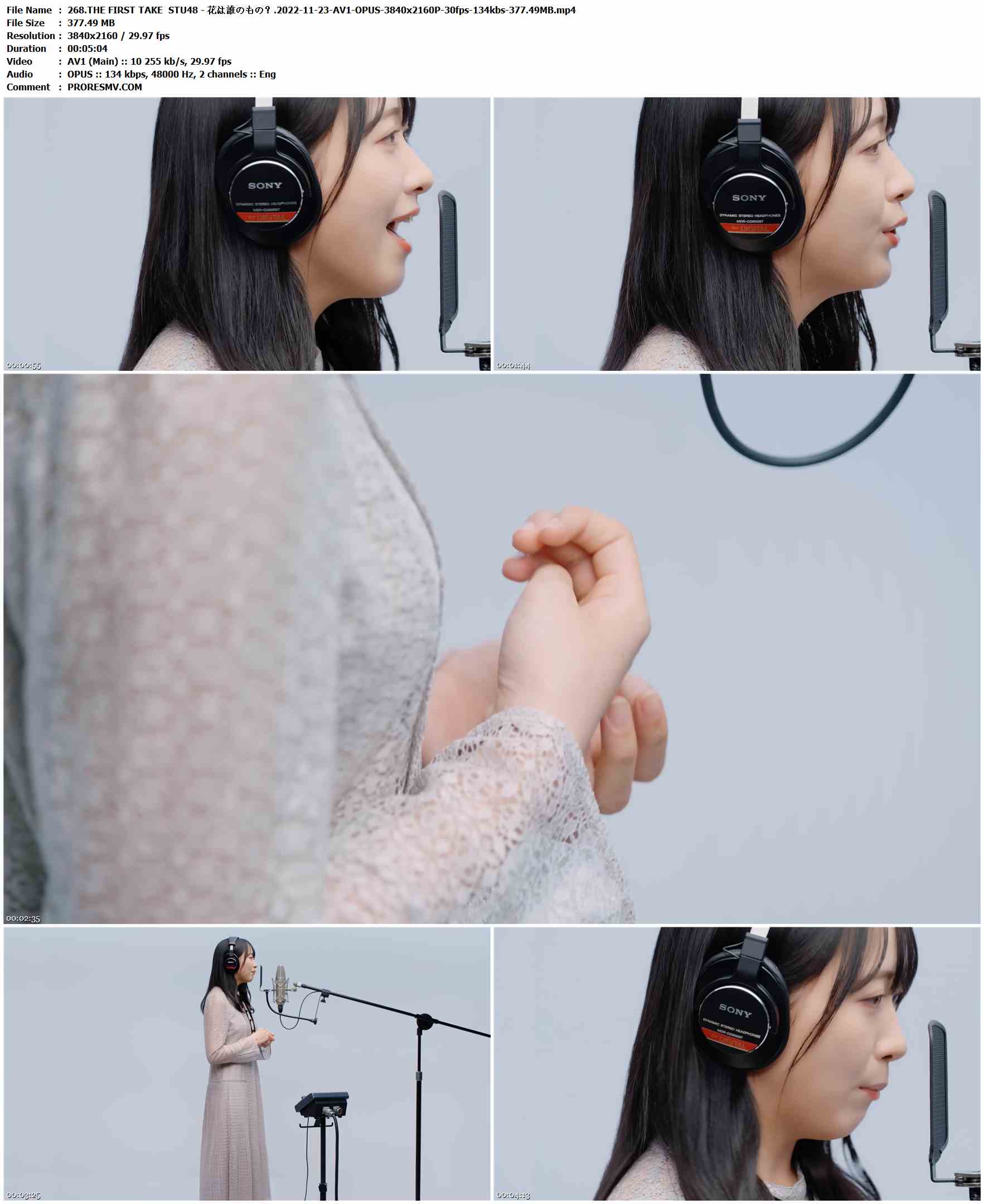 268.THE FIRST TAKE STU48 - 花は誰のもの？.2022-11-23-AV1-OPUS-3840x2160P-30fps-134kbs-377.49MB官方MV_高清MV